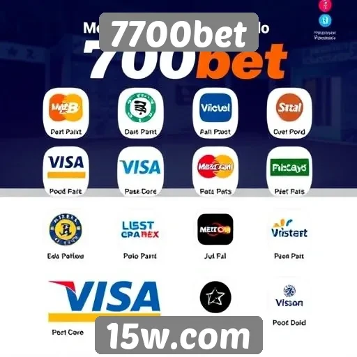 Métodos de pagamento aceitos pelo 7700bet